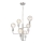 Hanglamp aan een ketting ORLANDO 6xE27/60W/230V zilver
