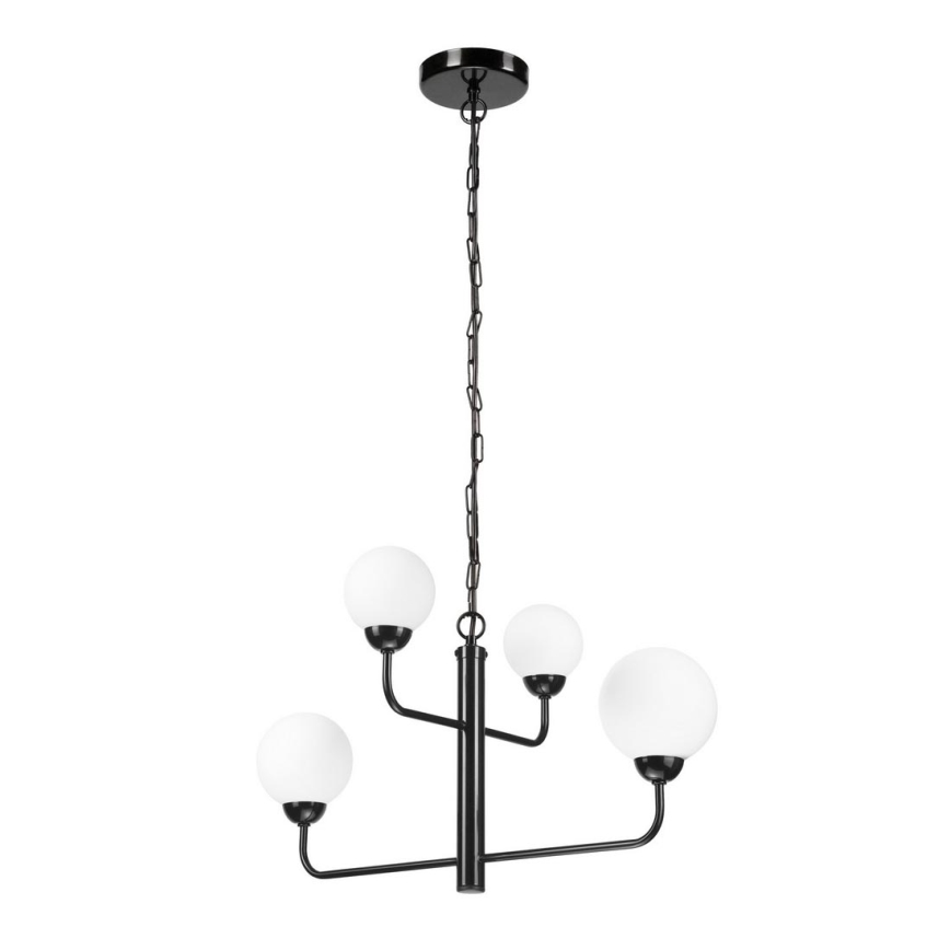 Hanglamp aan een ketting OSCAR 4xG9/5W/230V zwart