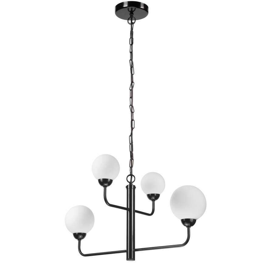 Hanglamp aan een ketting OSCAR 4xG9/5W/230V zwart