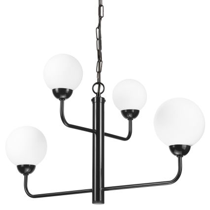 Hanglamp aan een ketting OSCAR 4xG9/5W/230V zwart