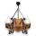 Hanglamp aan een ketting QUEEN 4xE14/40W/230V beuken