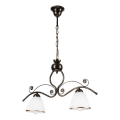 Hanglamp aan een ketting RETRO 2xE27/60W/230V brons/patina