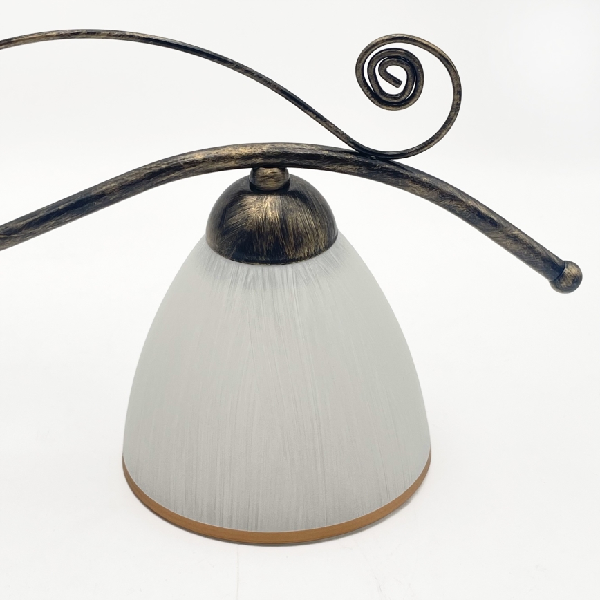 Hanglamp aan een ketting RETRO 2xE27/60W/230V brons/patina