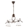 Hanglamp aan een ketting RETRO 2xE27/60W/230V koper/patina
