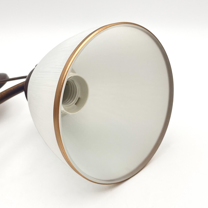 Hanglamp aan een ketting RETRO 2xE27/60W/230V koper/patina