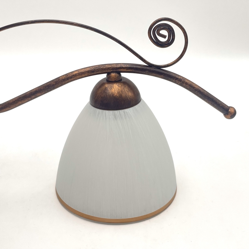 Hanglamp aan een ketting RETRO 2xE27/60W/230V koper/patina