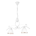 Hanglamp aan een ketting RETRO 2xE27/60W/230V mat wit