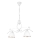 Hanglamp aan een ketting RETRO 2xE27/60W/230V mat wit