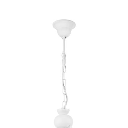 Hanglamp aan een ketting RETRO 2xE27/60W/230V mat wit