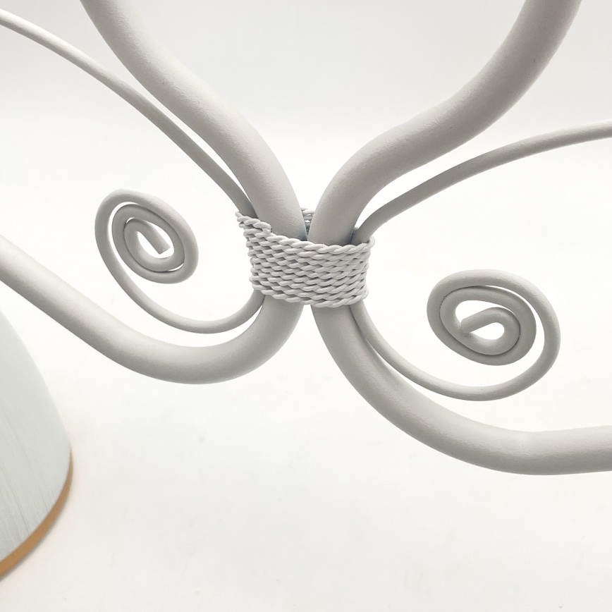 Hanglamp aan een ketting RETRO 2xE27/60W/230V mat wit