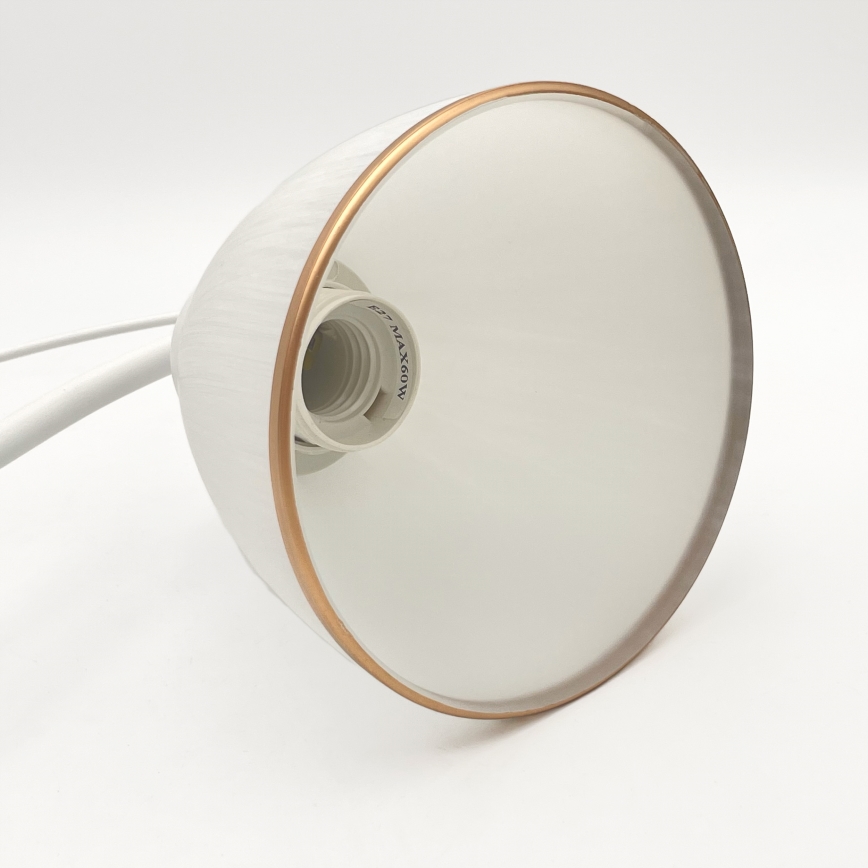 Hanglamp aan een ketting RETRO 2xE27/60W/230V mat wit