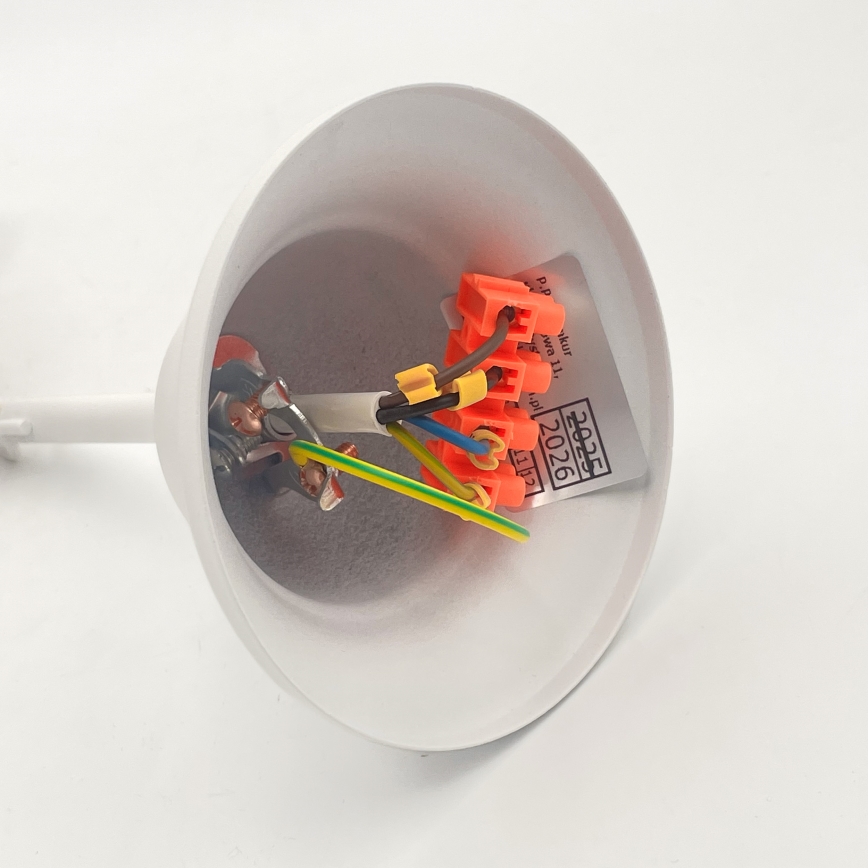 Hanglamp aan een ketting RETRO 2xE27/60W/230V mat wit