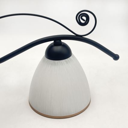 Hanglamp aan een ketting RETRO 2xE27/60W/230V mat zwart