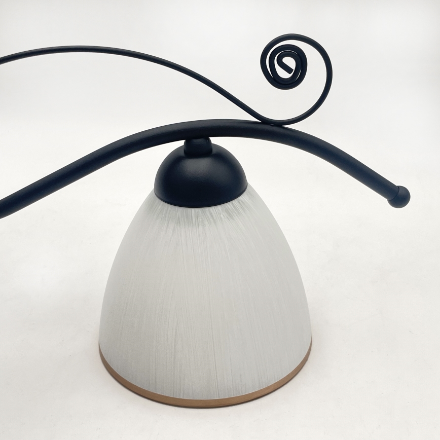 Hanglamp aan een ketting RETRO 2xE27/60W/230V mat zwart
