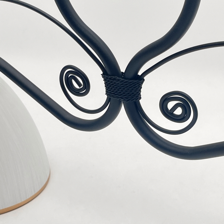 Hanglamp aan een ketting RETRO 2xE27/60W/230V mat zwart