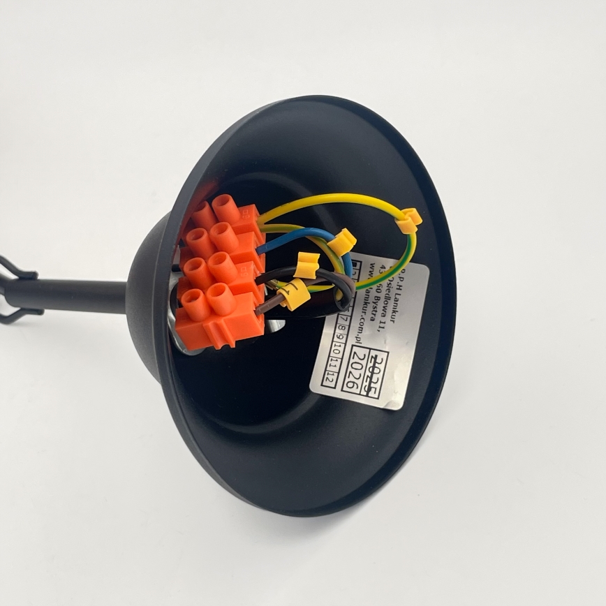 Hanglamp aan een ketting RETRO 2xE27/60W/230V mat zwart
