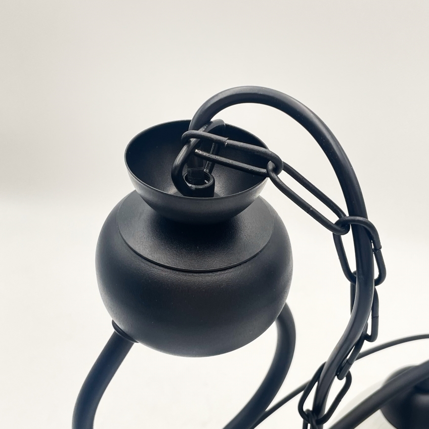 Hanglamp aan een ketting RETRO 2xE27/60W/230V mat zwart