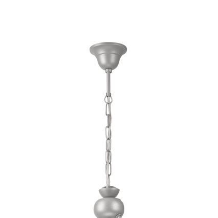 Hanglamp aan een ketting RETRO 2xE27/60W/230V zilver