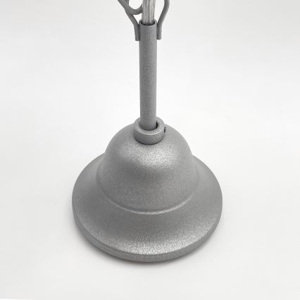 Hanglamp aan een ketting RETRO 2xE27/60W/230V zilver