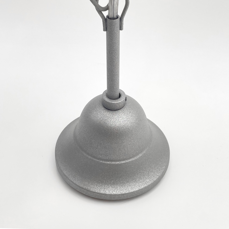 Hanglamp aan een ketting RETRO 2xE27/60W/230V zilver
