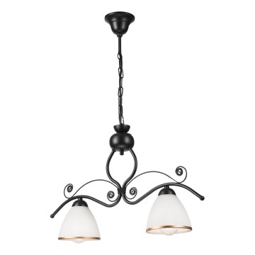 Hanglamp aan een ketting RETRO 2xE27/60W/230V zwart