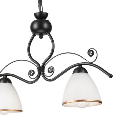 Hanglamp aan een ketting RETRO 2xE27/60W/230V zwart
