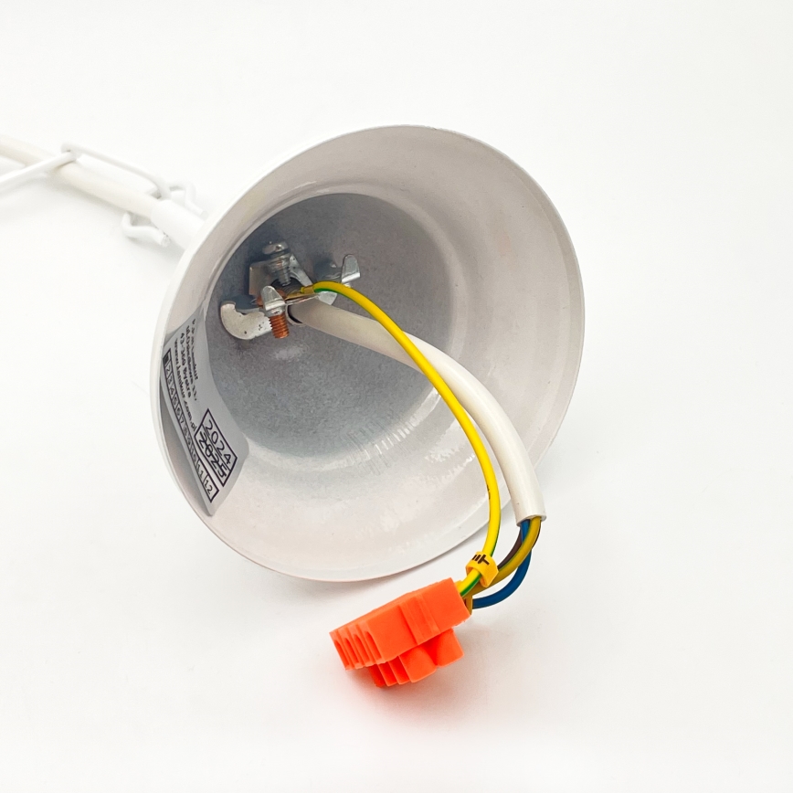 Hanglamp aan een ketting RETRO 5xE27/60W/230V wit/kleurrijk