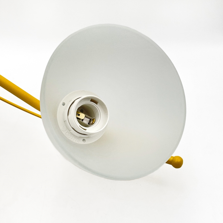 Hanglamp aan een ketting RETRO 5xE27/60W/230V wit/kleurrijk