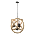 Hanglamp aan een ketting ROPE GLOBO 3xE14/10W/230V