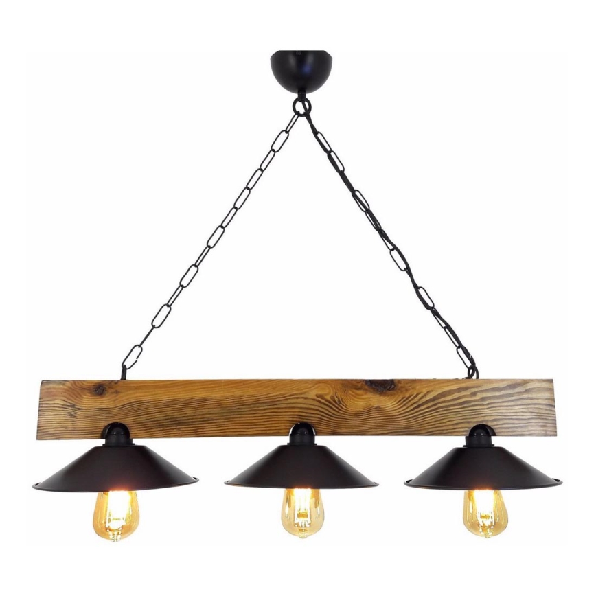 Hanglamp aan een ketting SAPKA 3xE27/60W/230V