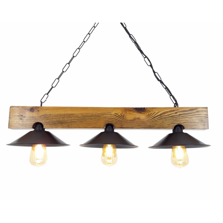 Hanglamp aan een ketting SAPKA 3xE27/60W/230V