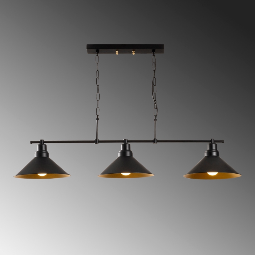 Hanglamp aan een ketting SIVANI 3xE27/100W/230V