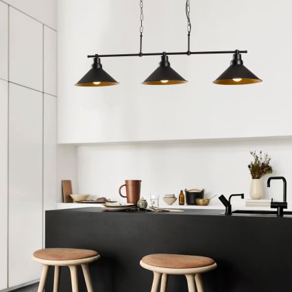 Hanglamp aan een ketting SIVANI 3xE27/100W/230V