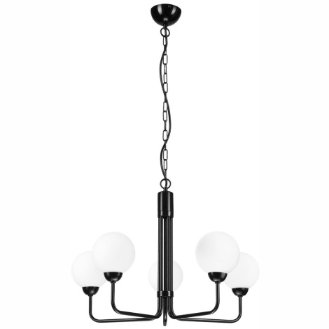 Hanglamp aan een ketting TIFFY 5xG9/5W/230V zwart