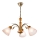 Hanglamp aan een ketting TULIPAN 3xE27/60W/230V beuken - FSC gecertificeerd