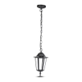 Hanglamp aan een ketting voor Buiten 1xE27/40W/230V IP44 zwart