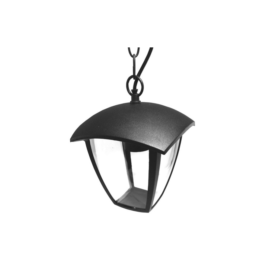 Hanglamp aan een ketting voor buiten SURVA 1xE27/60W/230V IP44 zwart