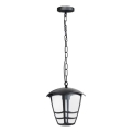 Hanglamp aan een ketting voor buiten TEVIO 1xE27/60W/230V IP54 zwart