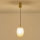 Hanglamp aan een koord 1xE14/25W/230V bruin pr. 15 cm