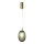 Hanglamp aan een koord 1xE14/25W/230V grijs diameter 15 cm