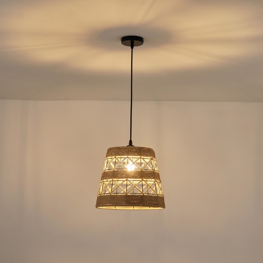 Hanglamp aan een koord 1xE27/15W/230V beige
