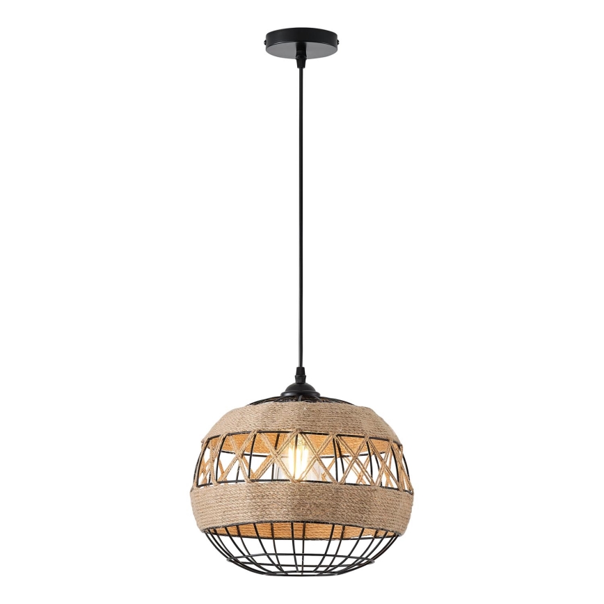 Hanglamp aan een koord 1xE27/15W/230V beige