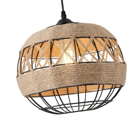 Hanglamp aan een koord 1xE27/15W/230V beige