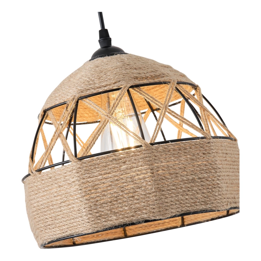 Hanglamp aan een koord 1xE27/15W/230V beige