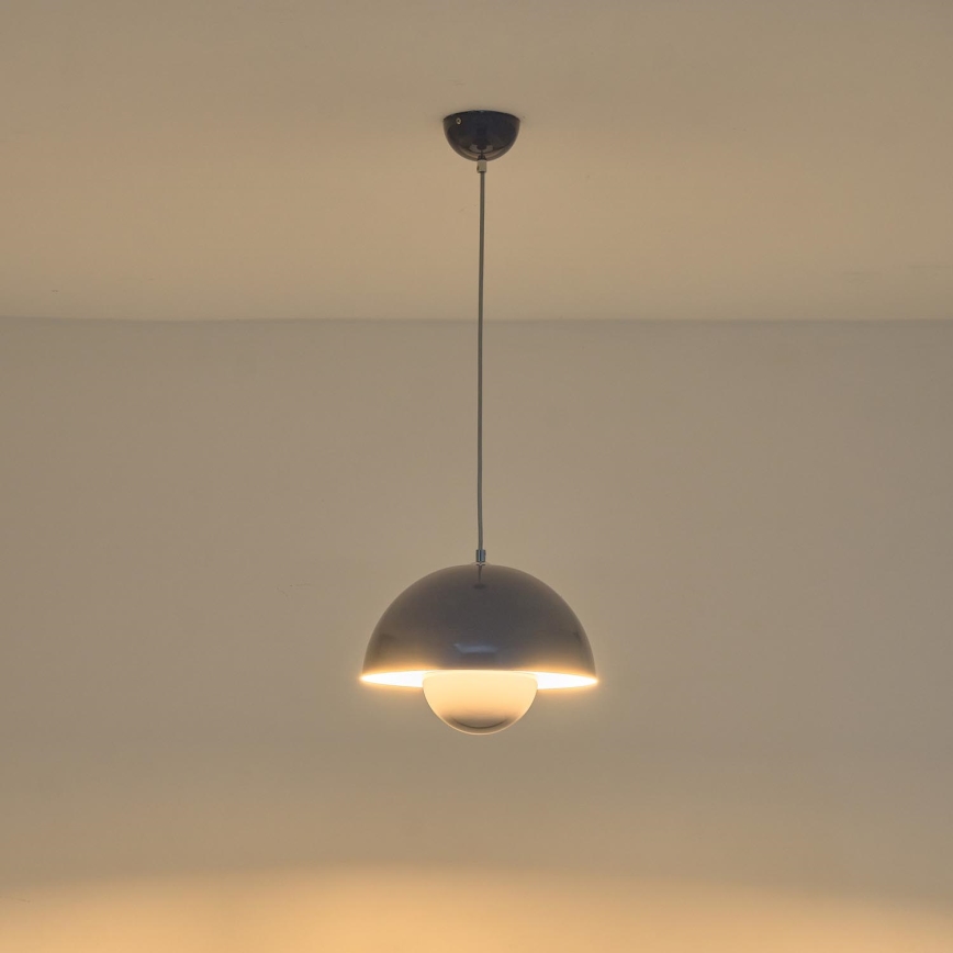 Hanglamp aan een koord 1xE27/15W/230V blauw