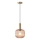 Hanglamp aan een koord 1xE27/15W/230V bruin diameter 20 cm