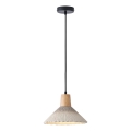 Hanglamp aan een koord 1xE27/15W/230V crème