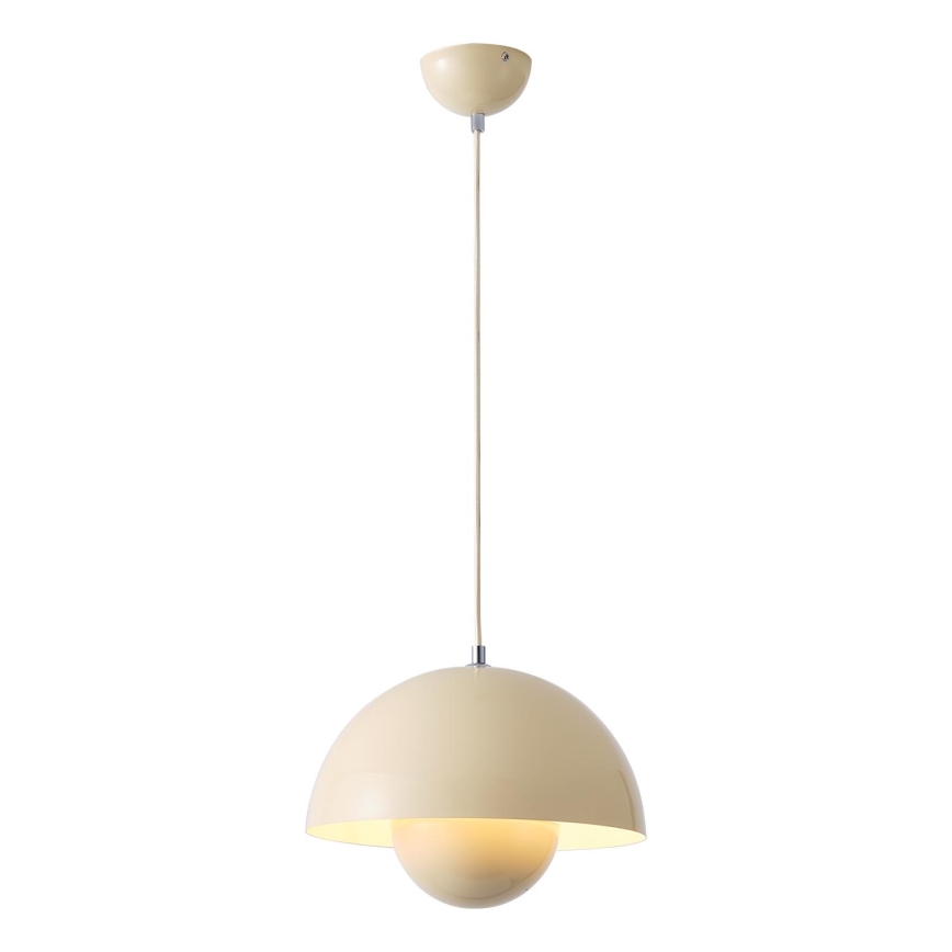 Hanglamp aan een koord 1xE27/15W/230V crème