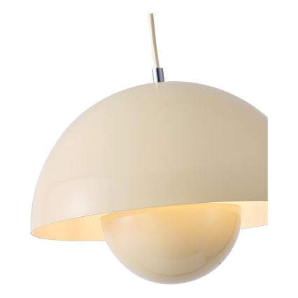 Hanglamp aan een koord 1xE27/15W/230V crème