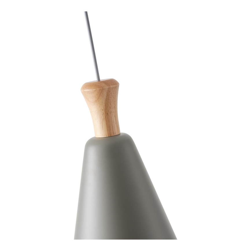 Hanglamp aan een koord 1xE27/15W/230V grijs diameter 20 cm